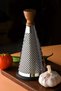 Wooden Handle Modern Stainless Steel Cone Grater 24 X 12 cm Kitchen Utensils