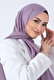 شال بريسا فوال باللون الخزامى الداكن (رقيق ودقيق خاص ومناسب للاستخدام اليومي) - 2