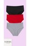 Women's Casual Cotton Bato High Waist Panties 3 Pack (Xl-2Xl-3Xl Sizes)