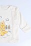 Baby 100% Cotton Chick Printed 3-Piece Bodysuit Set with Hat and Gloves R941 - 3