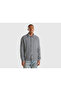 Men's Anthracite Melange Wool Blended Side Pockets Buttoned Front Sweater - 2