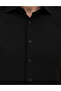 Black Slim Fit Long Sleeve Shirt 50282961-Vr046 - 7