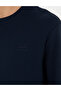 Dark Navy Blue Regular Fit Crew Neck Sweatshirt 50279557-Vr100 - 7