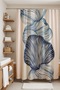Bathroom Curtain, Blue Ethnic Seashells Pattern Shower Curtain, Bathtub Curtain 175X200Cm - 3