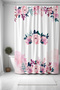 Bathroom Curtain, Pink Roses Pattern Shower Curtain, Bathtub Curtain 175X200Cm - 3