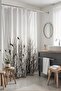 Bathroom Curtain, Dove on Branches Patterned Shower Curtain, Bathtub Curtain 175X200Cm