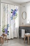 Bathroom Curtain, Purple Lilac Patterned Shower Curtain, Bathtub Curtain 175X200Cm - 2