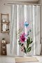 Bathroom Curtain, Spring Flowers and Butterfly Pattern Shower Curtain, Bathtub Curtain 175X200Cm - 3