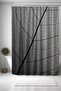 Bathroom Curtain, Grey Leaf Textured Patterned Shower Curtain, Bathtub Curtain 175X200Cm