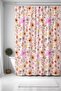 Bathroom Curtain, Orange Pink Flowers Pattern Shower Curtain, Bathtub Curtain 175X200Cm - 2