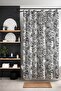 Bathroom Curtain, Ethnic Karmaşa Pattern Shower Curtain, Bathtub Curtain 175X200Cm - 3