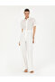Ecru Woven Jumpsuit 50284904 -Vr019