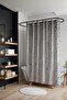 Bathroom Curtain, Grey Water Drops Pattern Shower Curtain, Bathtub Curtain 175X200Cm - 3