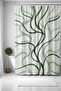 Bathroom Curtain, Green Vines Patterned Shower Curtain, Bathtub Curtain 175X200Cm - 2