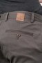 Men's Dark Khaki Cotton Slim Fit Chino Trousers with Side Pockets 1003245163 - 4