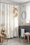 Bathroom Curtain, Soft Roses and Cottons Patterned Shower Curtain, Bathtub Curtain 175X200Cm - 2