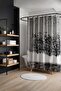 Bathroom Curtain, Flying Birds and Trees Patterned Shower Curtain, Bathtub Curtain 175X200Cm - 3