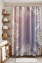 Bathroom Curtain, Dust Pink Imaginary Leaves Patterned Shower Curtain, Bathtub Curtain 175X200Cm - 3