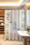 Bathroom Curtain, Fish and Goblets in the Ocean Patterned Shower Curtain, Bathtub Curtain 175X200Cm - 3