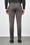 Men's Dark Khaki Cotton Slim Fit Chino Trousers with Side Pockets 1003245163 - 5