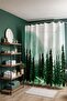 Bathroom Curtain, Trees in the Forest Pattern Shower Curtain, Bathtub Curtain 175X200Cm