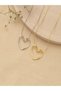 Women's Steel Hollow Heart Necklace Silver - 7
