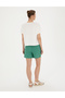 Green Linen Comfort Fit Bermuda Shorts 50288406 -Vr054 - 4