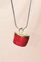 Coral Natural Stone Chain Handmade Necklace End: 1.5 cm Chain: 20 cm Boxed - 2