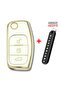 فورد فوكس فييستا كونيكت 2004 Switchblade White Auto Key Control Container Case سلسلة مفاتيح تلقائية