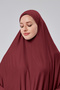 Women's Two-Piece Prayer Dress with Headscarf, Organic Cotton, Elastic Sleeves, Non-Slip Skirt, Combed Cotton, Hijab - 4
