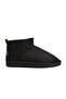 Pc-52126 Black Cold Resistant Comfortable Short Women's Boots with Fleece Inside