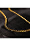 Steel Men's Necklace, Gold Color, Classic Thick Chain No:7 - 4