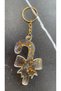Transparent Gold Glitter Cane Ribbon Candy Keychain Handmade Content: Handmade Epoxy Gift - 8