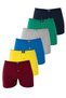 6-pack assorted color men's terry cloth boxer briefs - 100% cotton