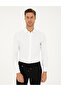 White Dobby Slim Fit Long Sleeve Shirt 50294742-VR013 - 3