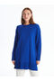 Plum Crew Neck Plain Long Sleeve Women's Knitwear Tunic (W4)