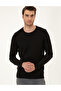 Black Slim Fit Crew Neck Basic Knitwear Sweater 50296575-Vr046 - 3