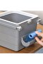 Buffer ®   Mini Table Dustbin Plastic under Counter Retractable Adhesive Invisible Baffle Practical - 4