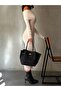 Tarya Women's Shoulder Bag with Suede Belt Detail - 4