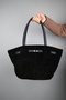 Celona Black Genuine Suede Leather Women's Shoulder Bag