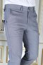 Men's Canvas Trousers Blue Slim Fit Lycra Side Pockets Dobby Plaid Slim Fit Flexible Stylish Chino - 7