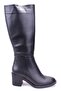 Dza07-1062760 Black Classic Thick Heeled Women's Boots - 2
