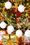 Christmas Tree Decoration 4 cm White Snow Ball 6-Piece Snow Ball Tree Ornament New Year - 5