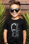 Ataturk Hitabe Printed Black Children's T-Shirt - November, October, April - 2