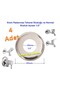 Compatible with Bright Chrome Bidet and All Faucets - Curved Tab Faucet Chuck 1/2 (Pk./Ad. : 4Pcs)