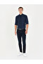 Navy Blue Slim Fit Long Sleeve Classic Shirt 50275816 -Vr033 - 4