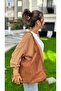 Byeduu Tan Large Size Suede Shoulder Bag - 2
