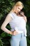 Gray Wrap Sling Baby Carrying Shawl, Carefully Selected Cotton Premium Fabric for Baby Skin, Kangaroo - 3