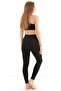 Black High Waist Side Stitching Recovery Sports Tights - 7
