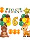 Forest Animals Concept Safari Themed Age Foil Birthday Party Set Decoration - 2